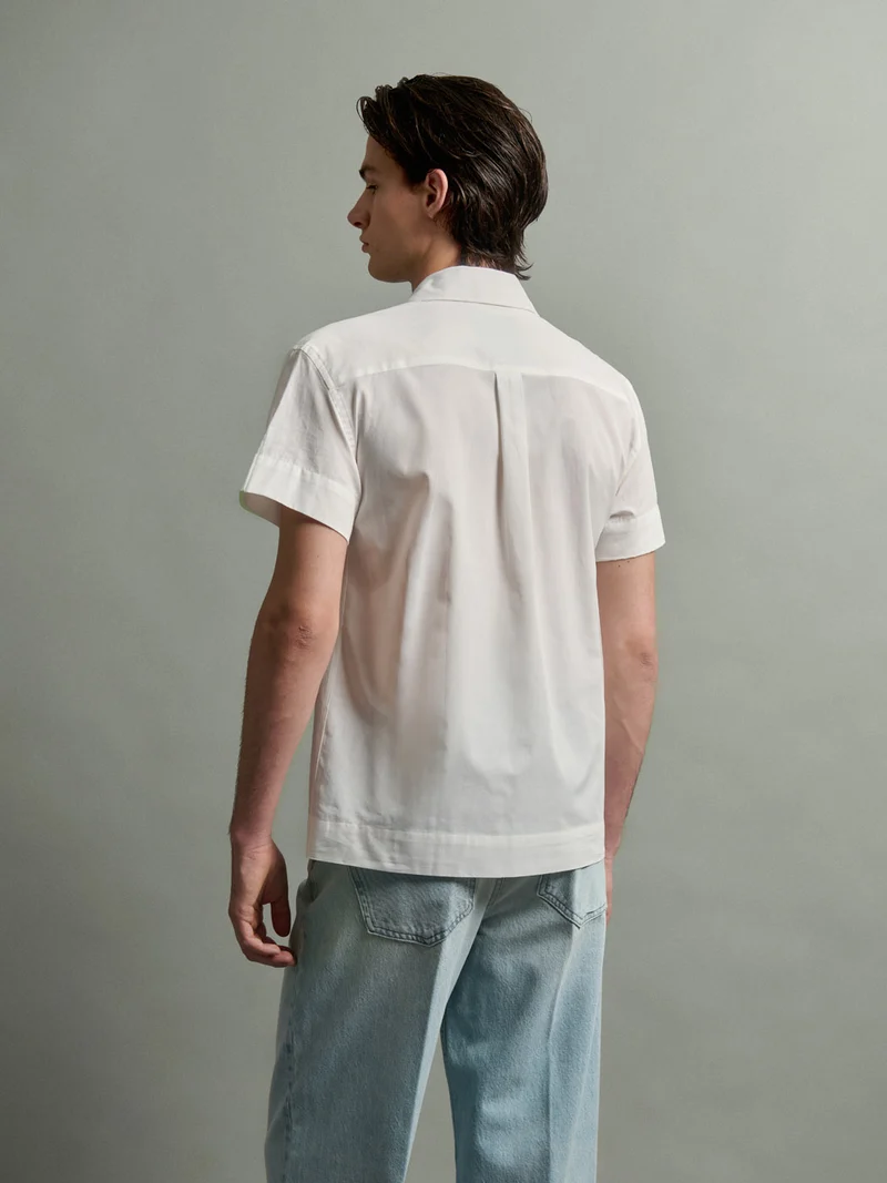 Chemise manches courtes regular en coton