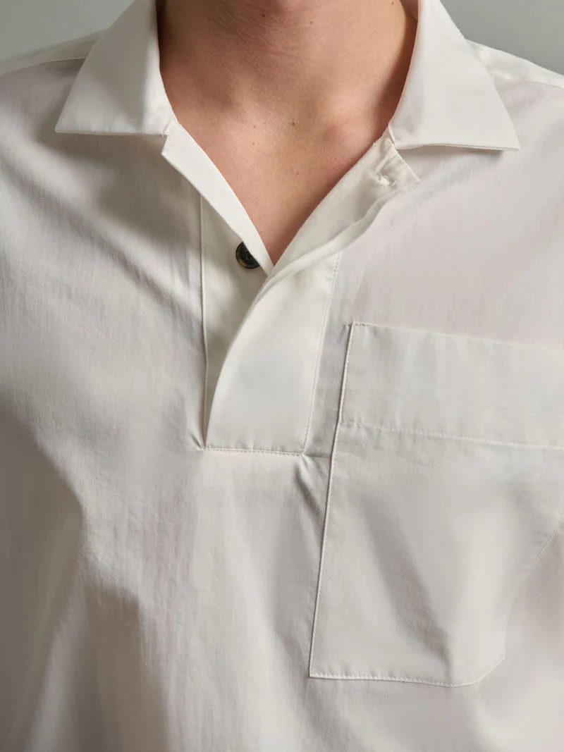Chemise manches courtes regular en coton