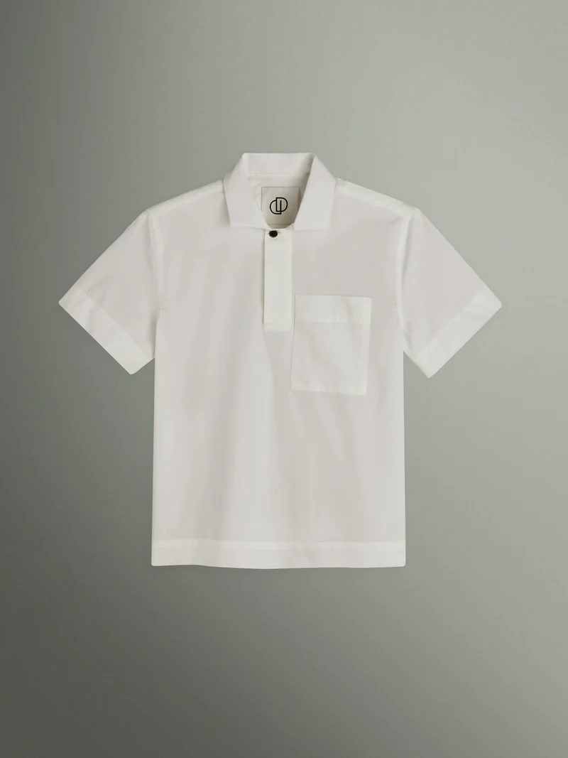 Chemise manches courtes regular en coton