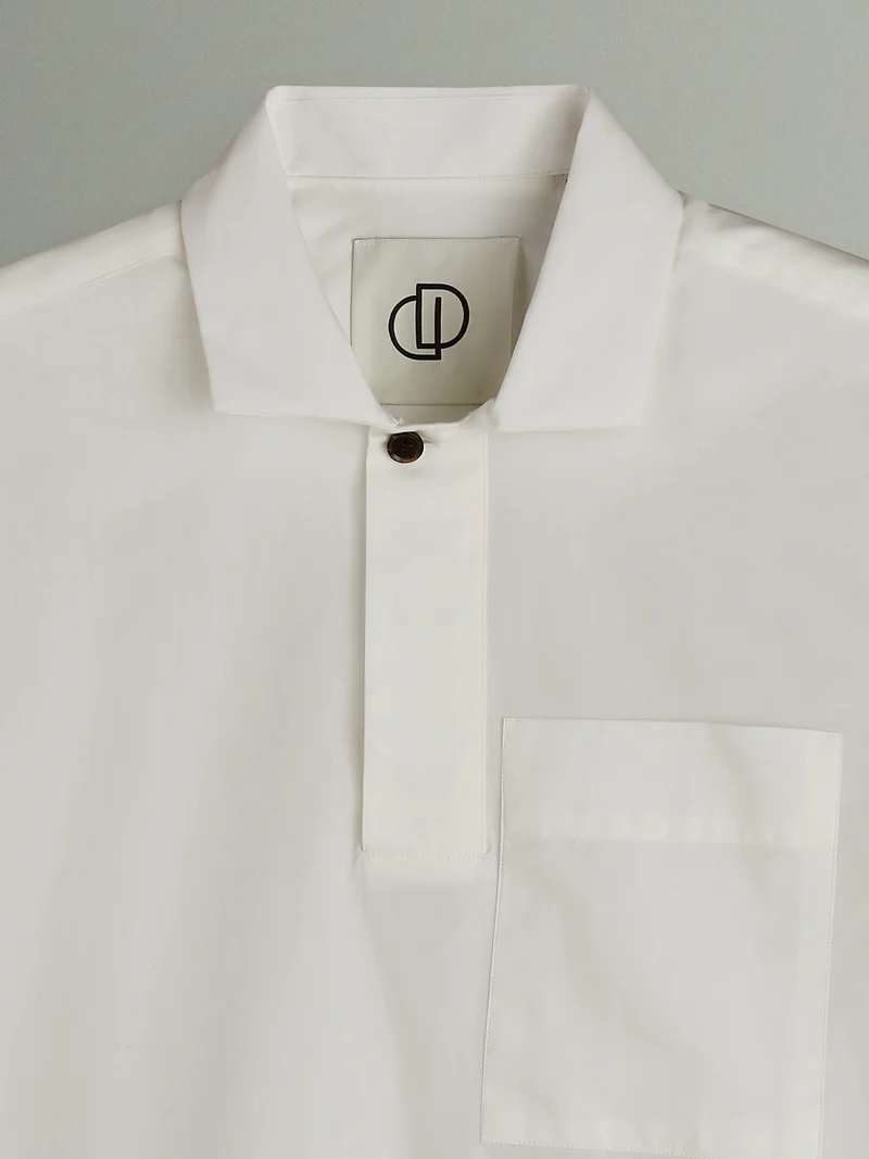 Chemise manches courtes regular en coton