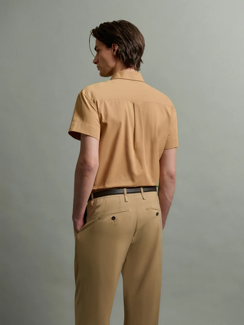Chemise manches courtes regular en coton