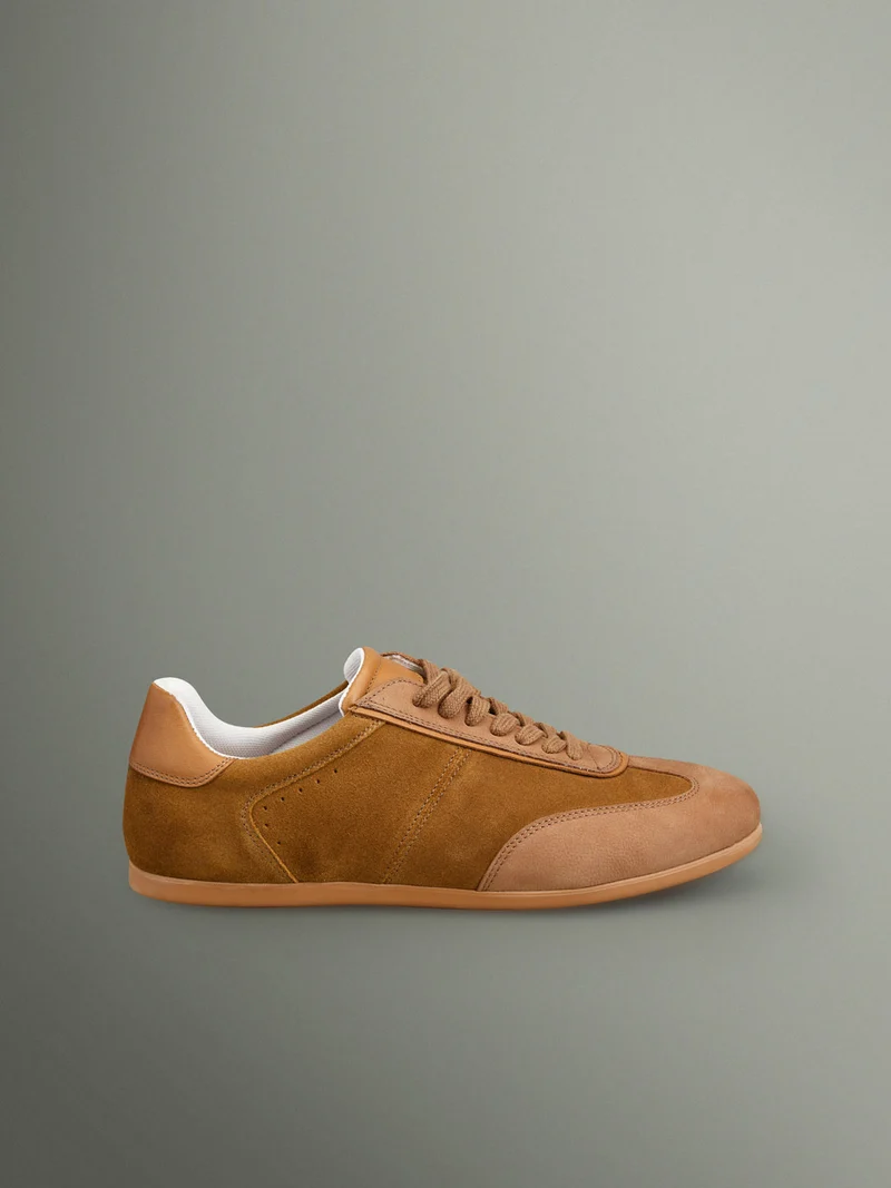 Baskets en cuir