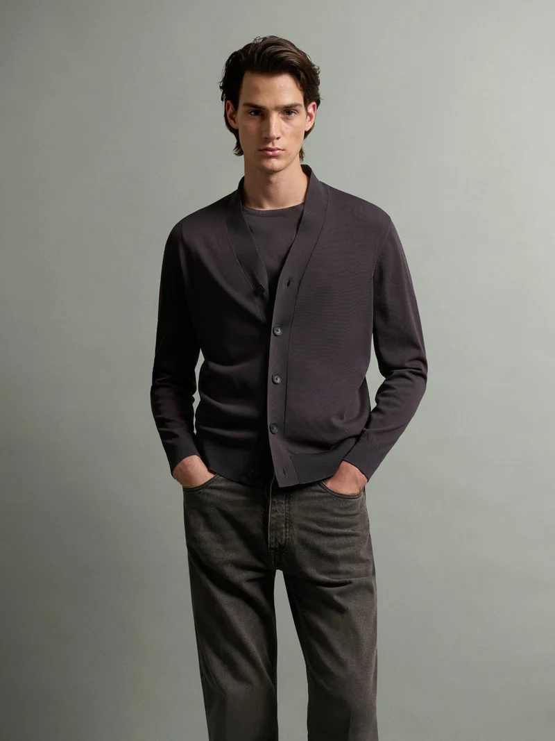 Cardigan en jersey