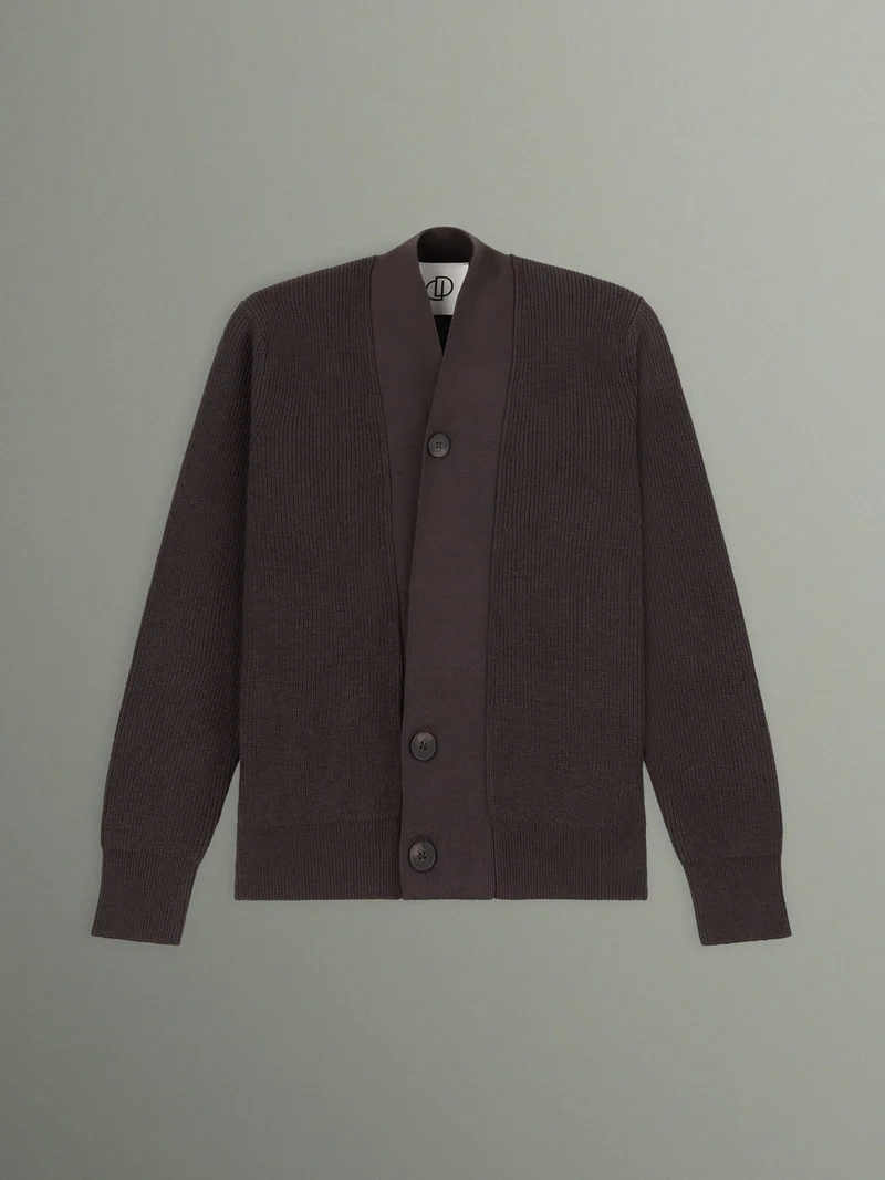 Cardigan en coton-laine