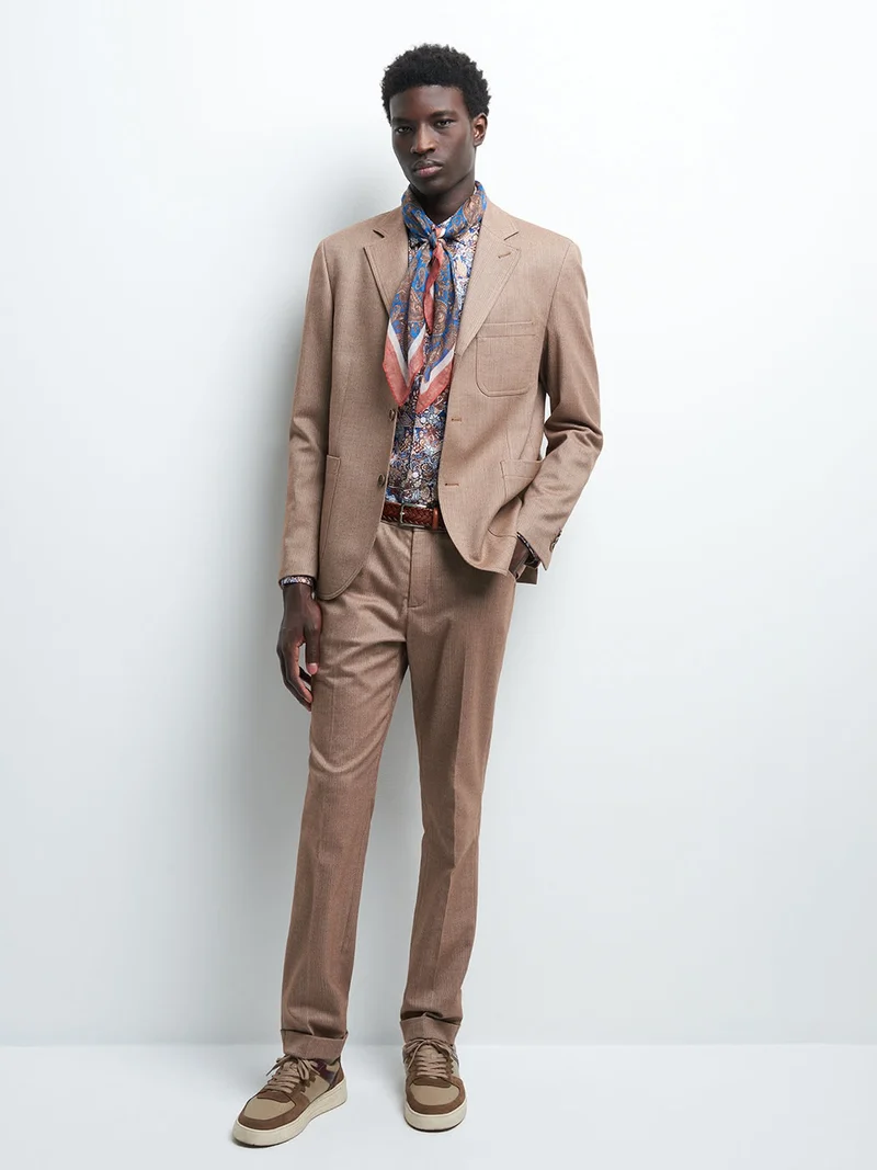 Veste coordonnable slim chevrons