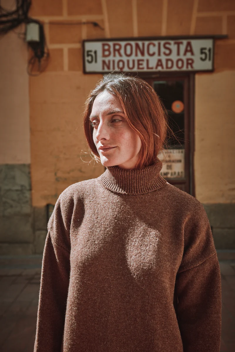 FREYA Knit Dress in Merino Wool - Chocolate