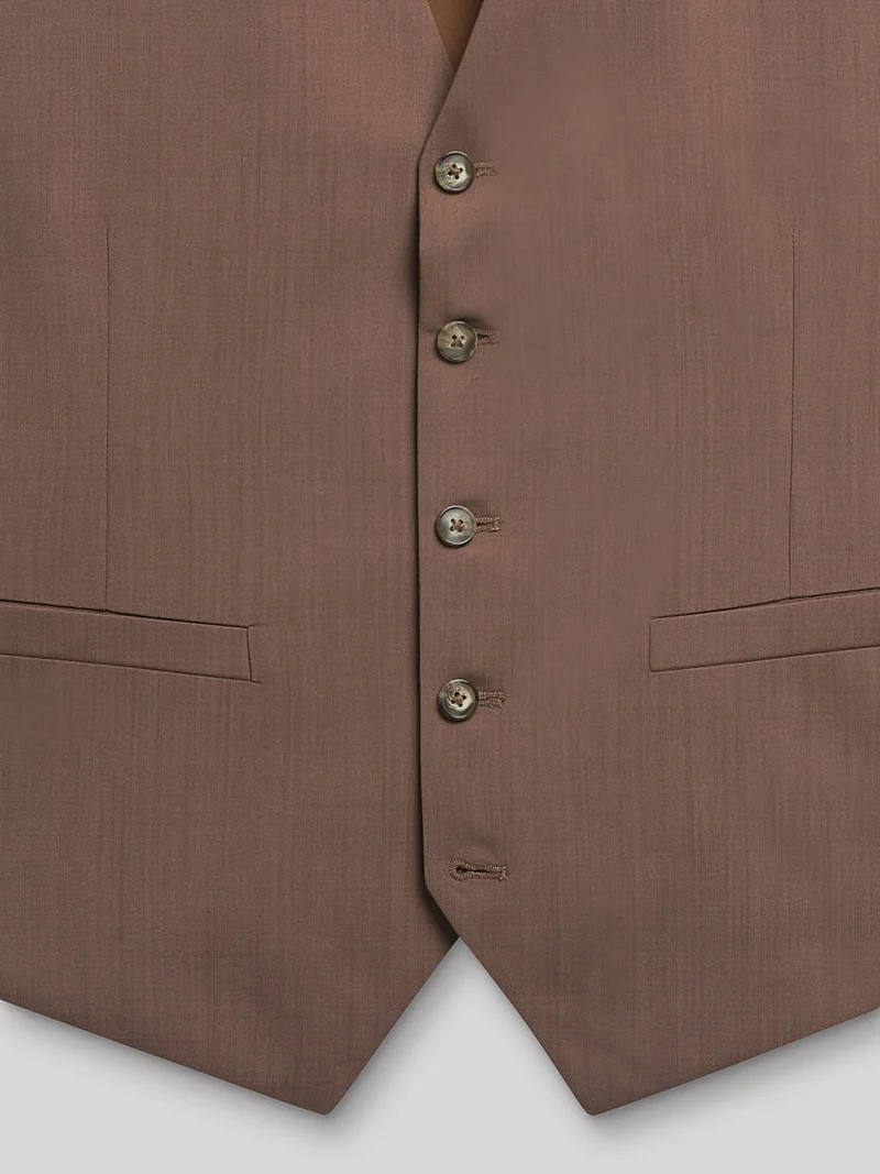 Gilet coordonnable en laine uni