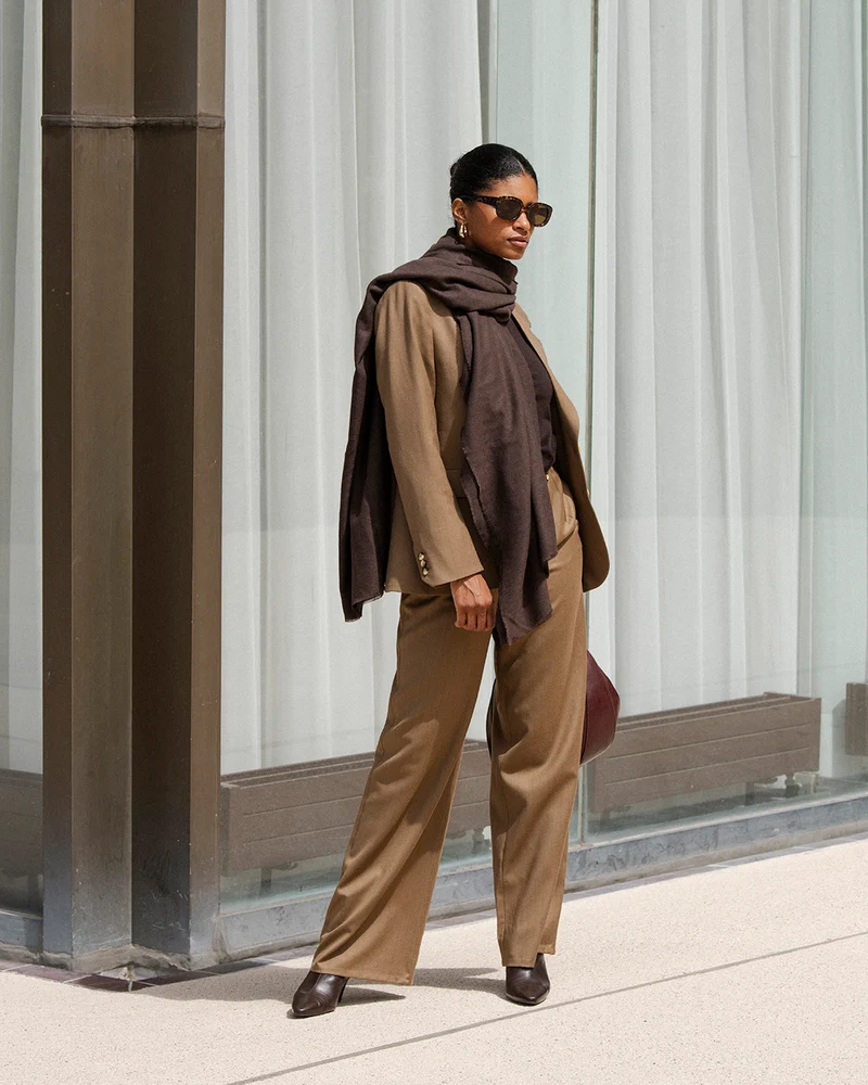 Veste blazer Dublin - Camel rayé