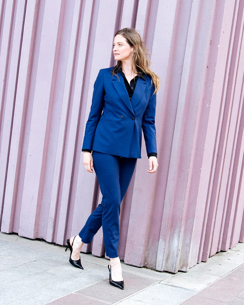 Veste ceinturée Olbia - Cobalt