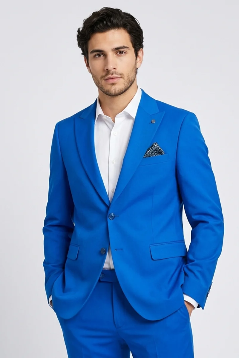 Man Suit Navy Blue