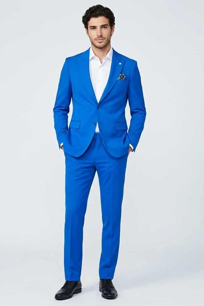Man Suit Navy Blue