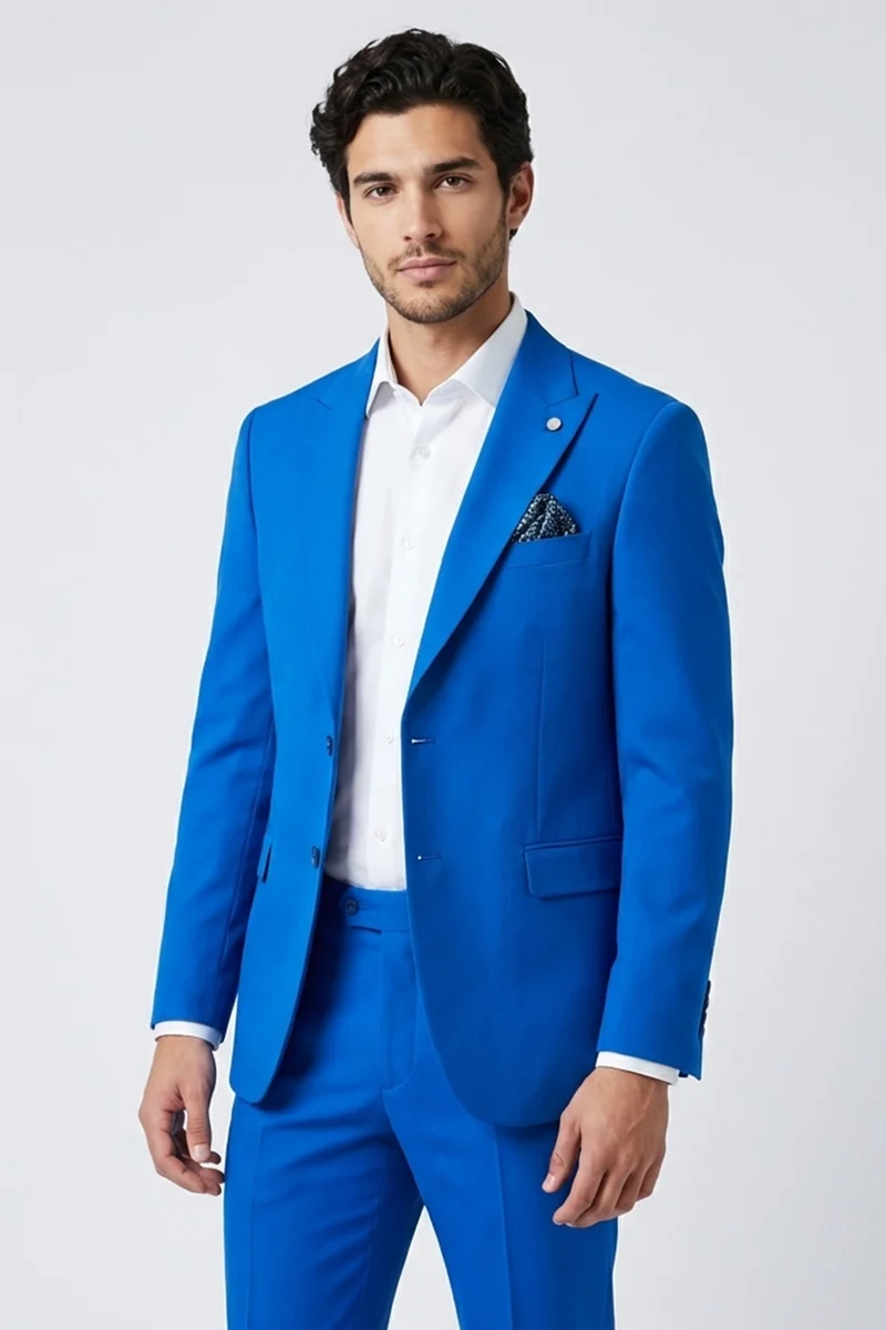 Man Suit Navy Blue