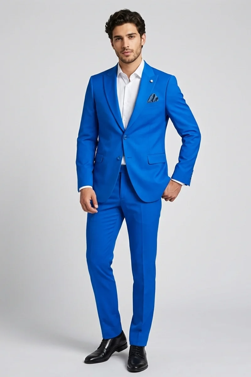 Man Suit Navy Blue