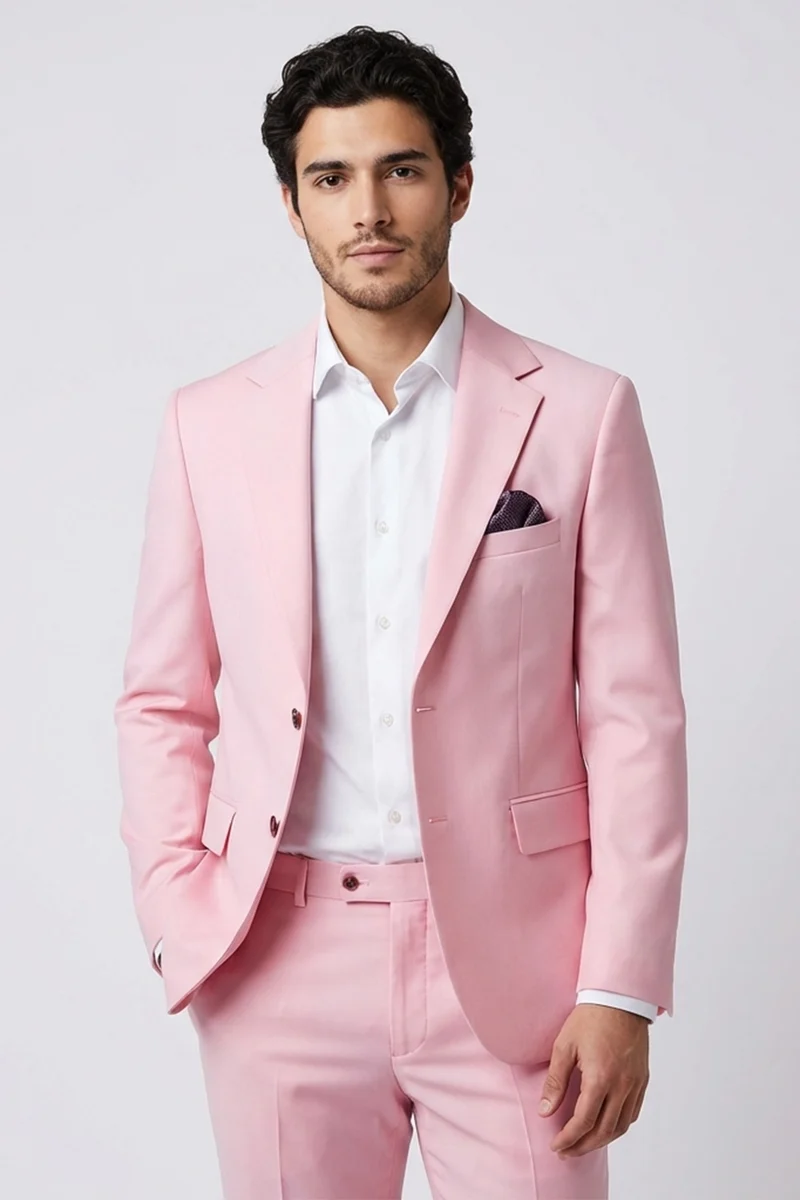 Man Suit Pink