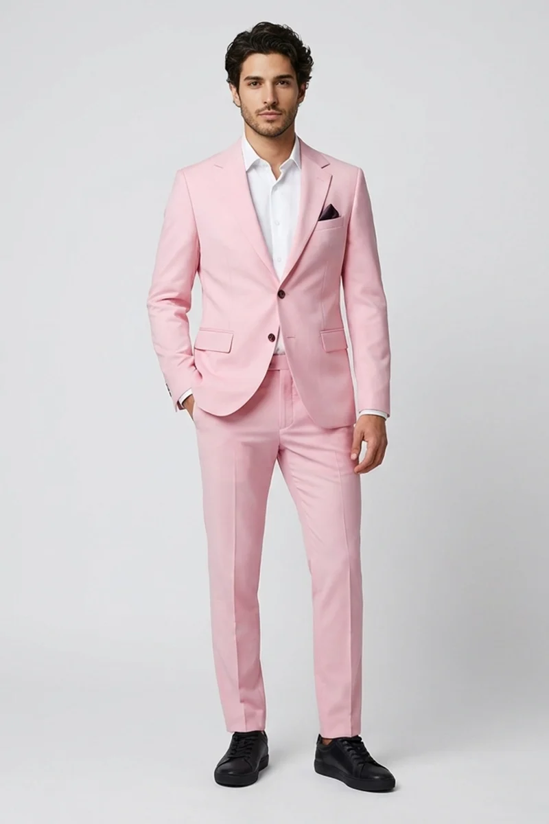 Man Suit Pink