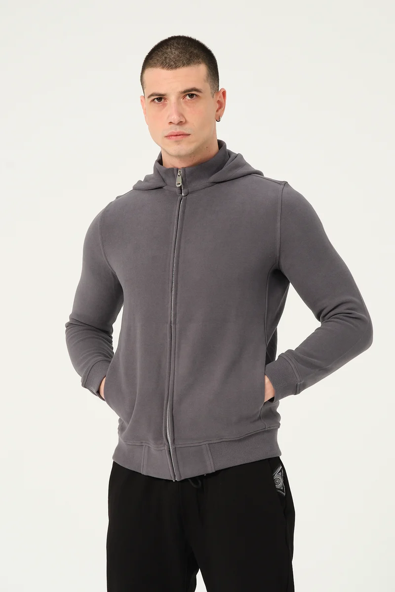 Cotton Man Sweater Grey