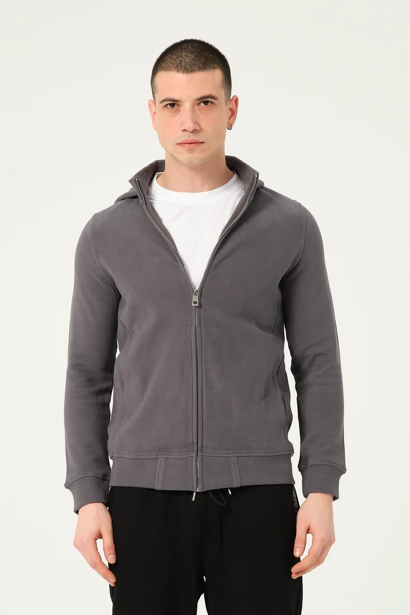 Cotton Man Sweater Grey