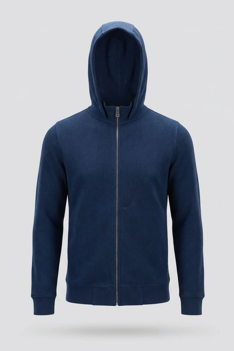 Cotton Man Sweater Blue