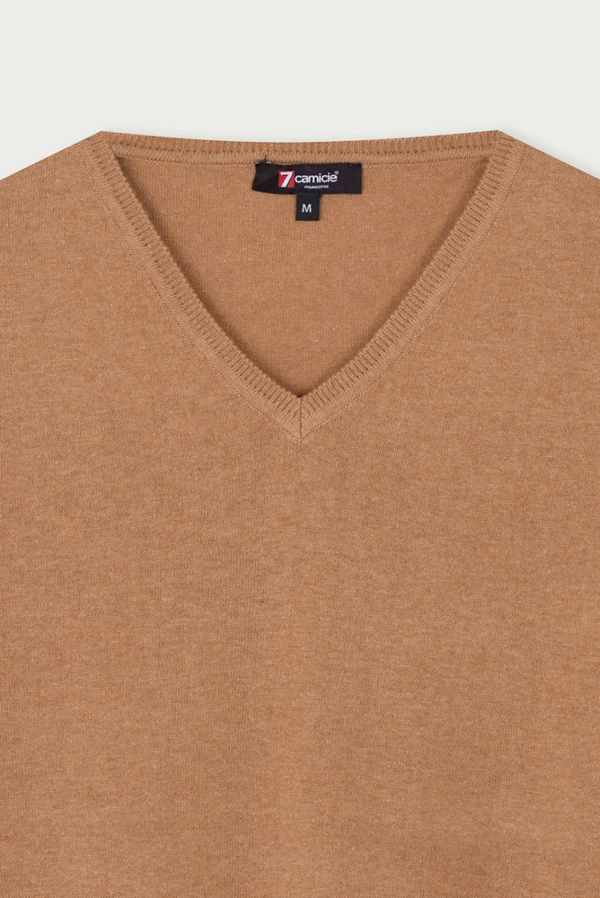 Microfiber Man Sweater Brown