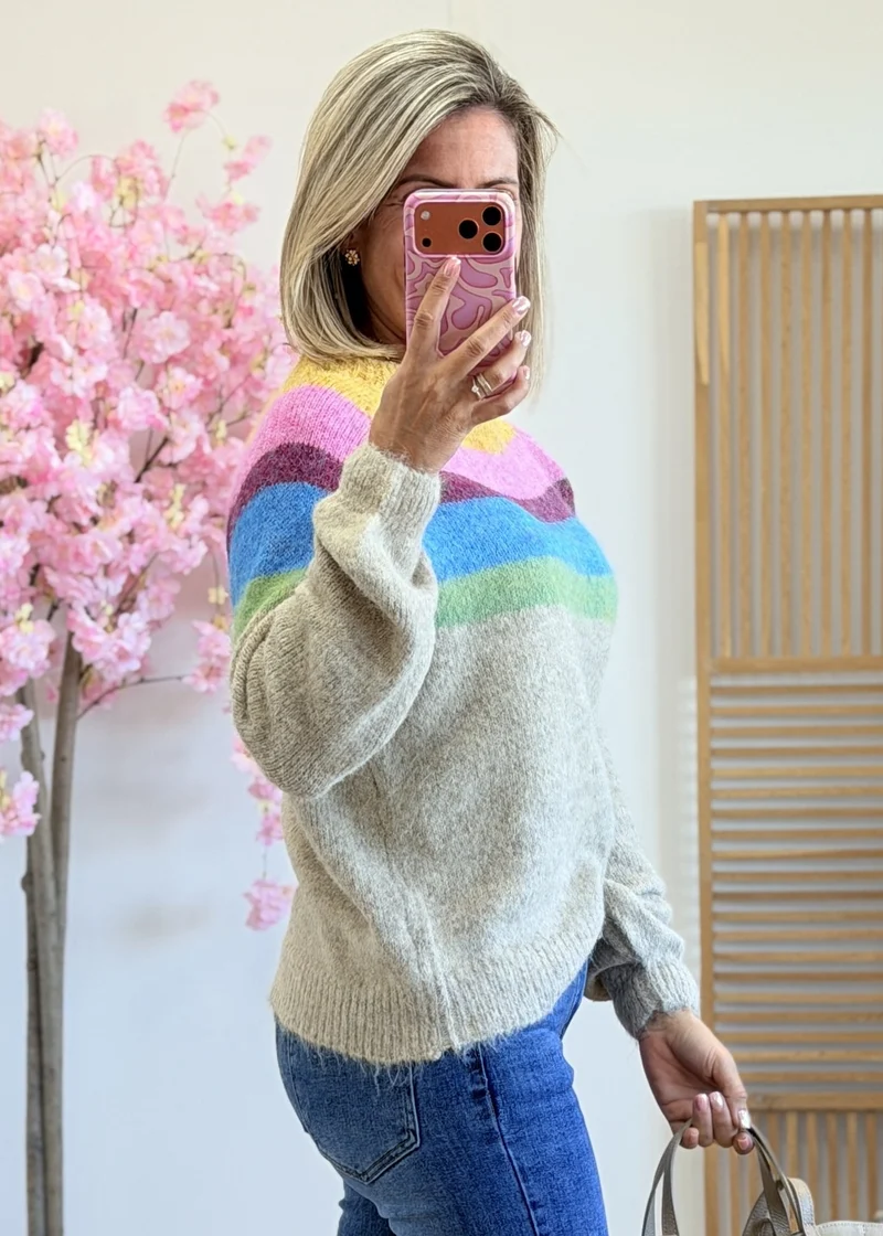 Pull coloré en maille