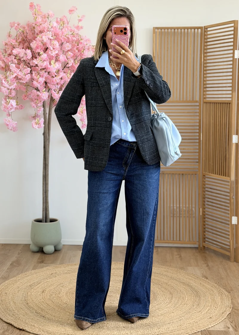 Blazer chevrons épaulettes