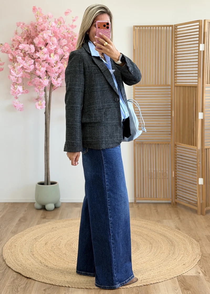 Blazer chevrons épaulettes