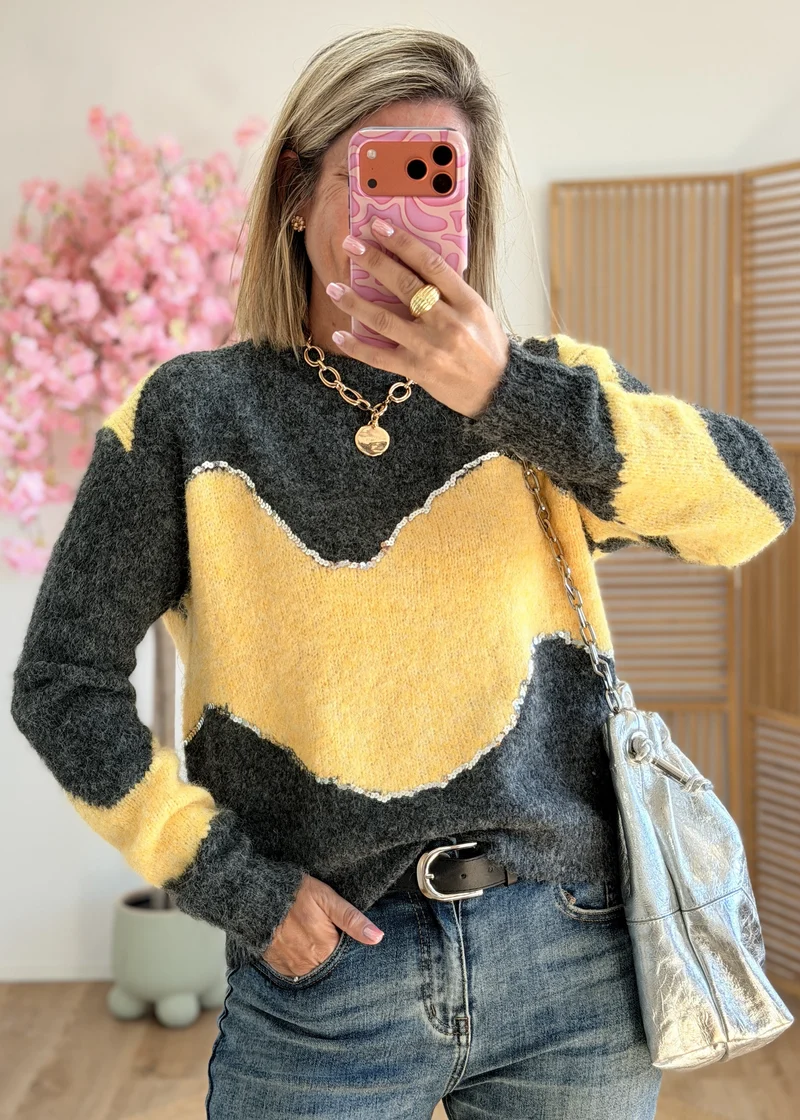 Pull à sequins hyper doux