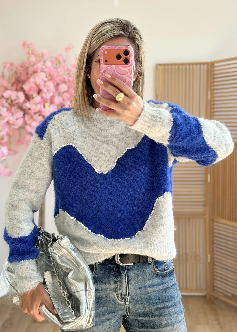 Pull à sequins hyper doux