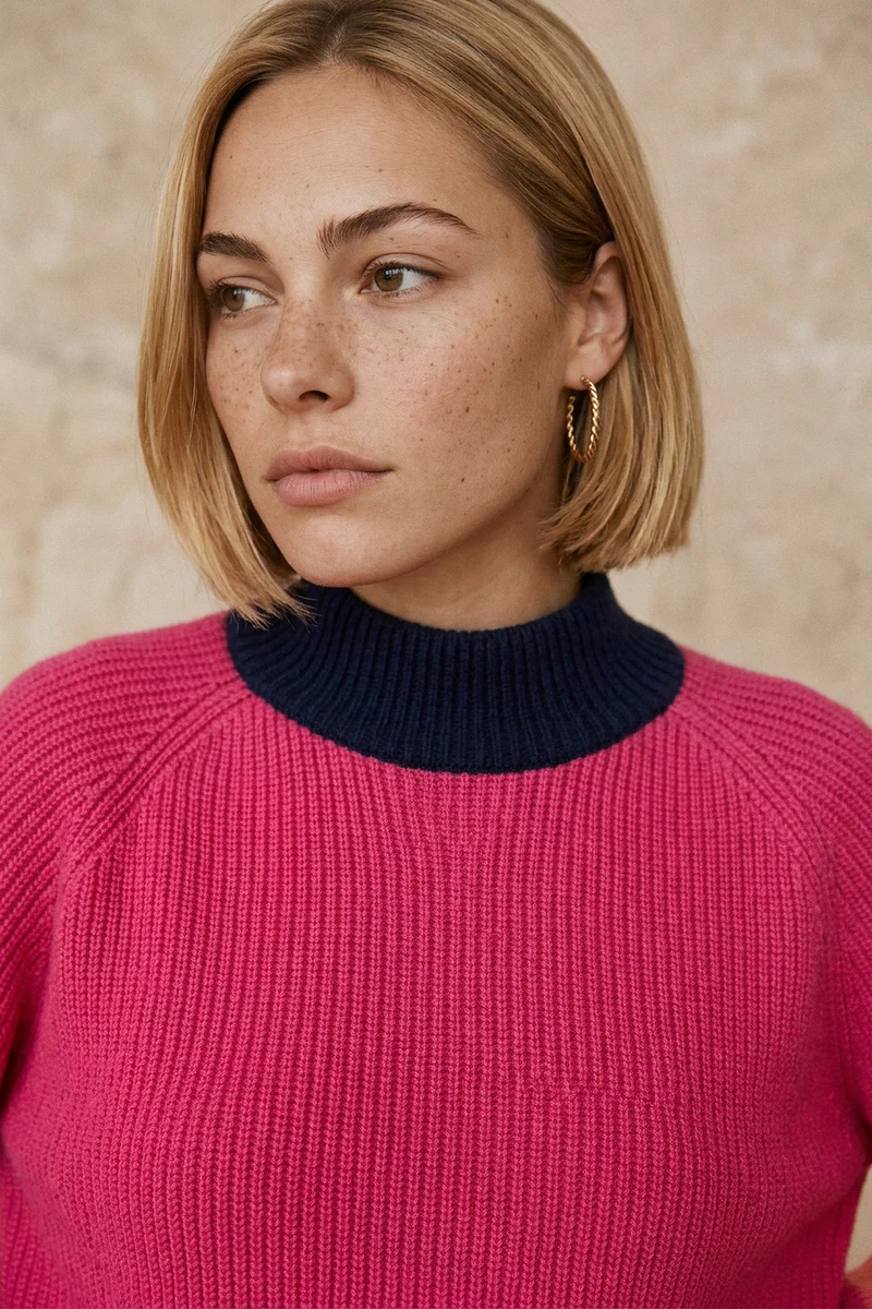Pull Audacieuse Rosewood en Laine