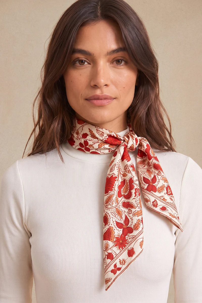 Foulard en soie Java Impériale