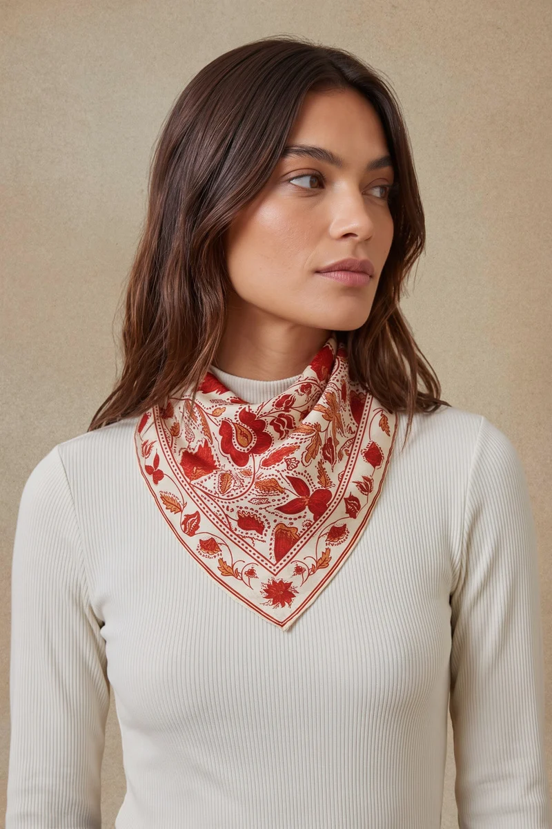 Foulard en soie Java Impériale