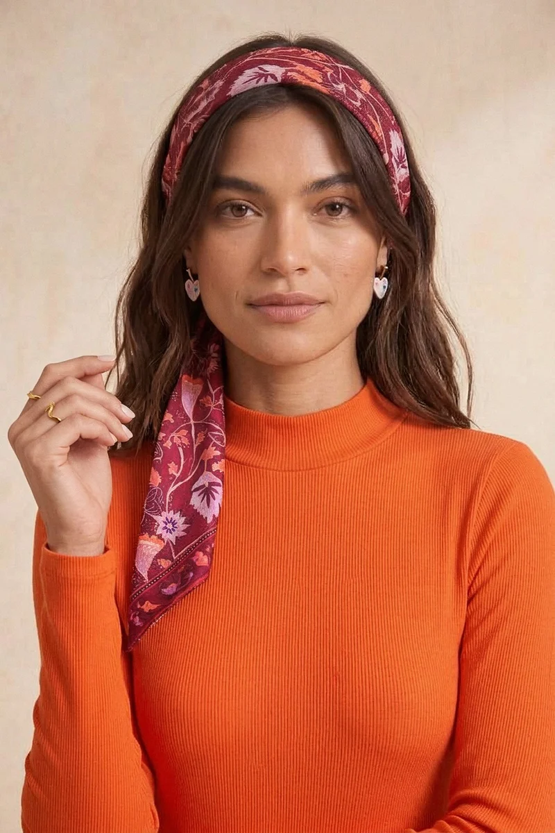 Foulard en soie Escale à Java