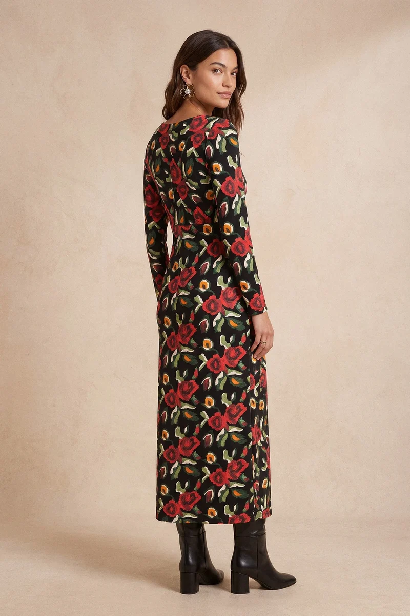 Robe Grand Cœur Rose des Nuits