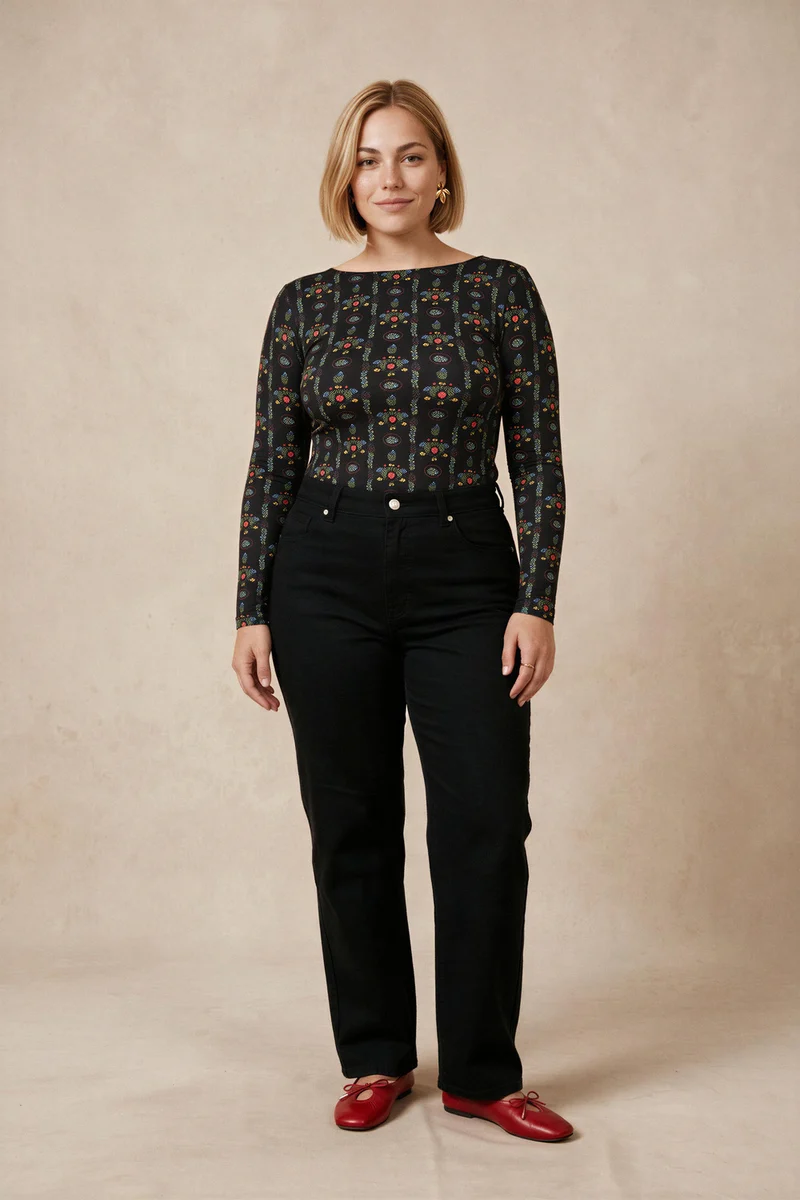 Top Dolly Jardin Brodé