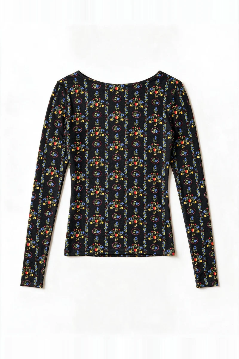 Top Dolly Jardin Brodé