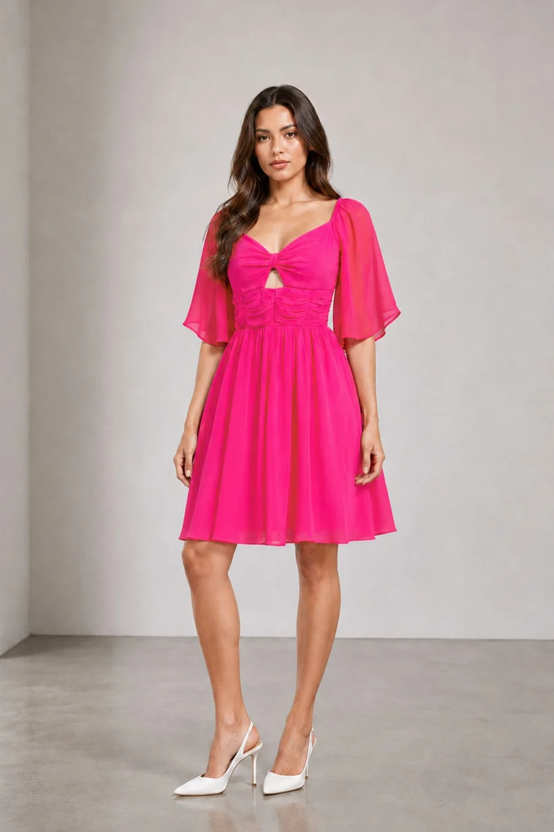 Amoura|Vicose Sweetheart Cutout Mini Dress