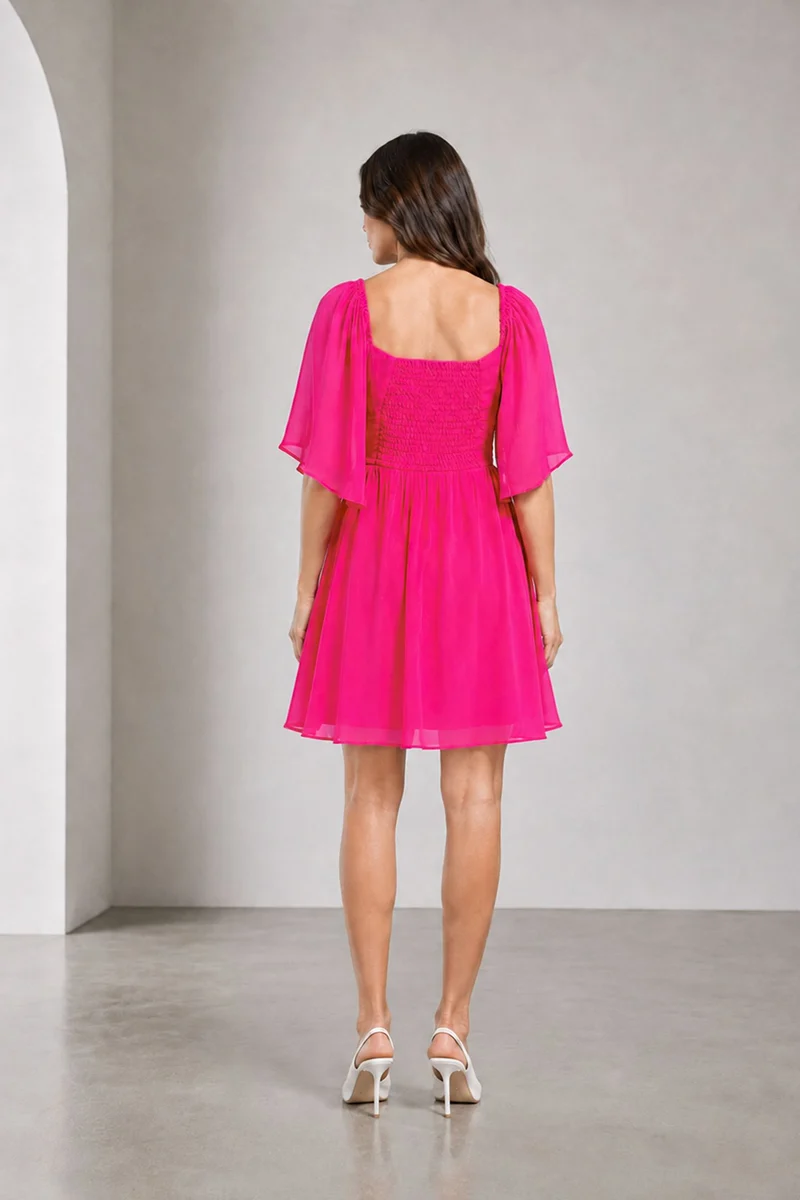 Amoura|Vicose Sweetheart Cutout Mini Dress
