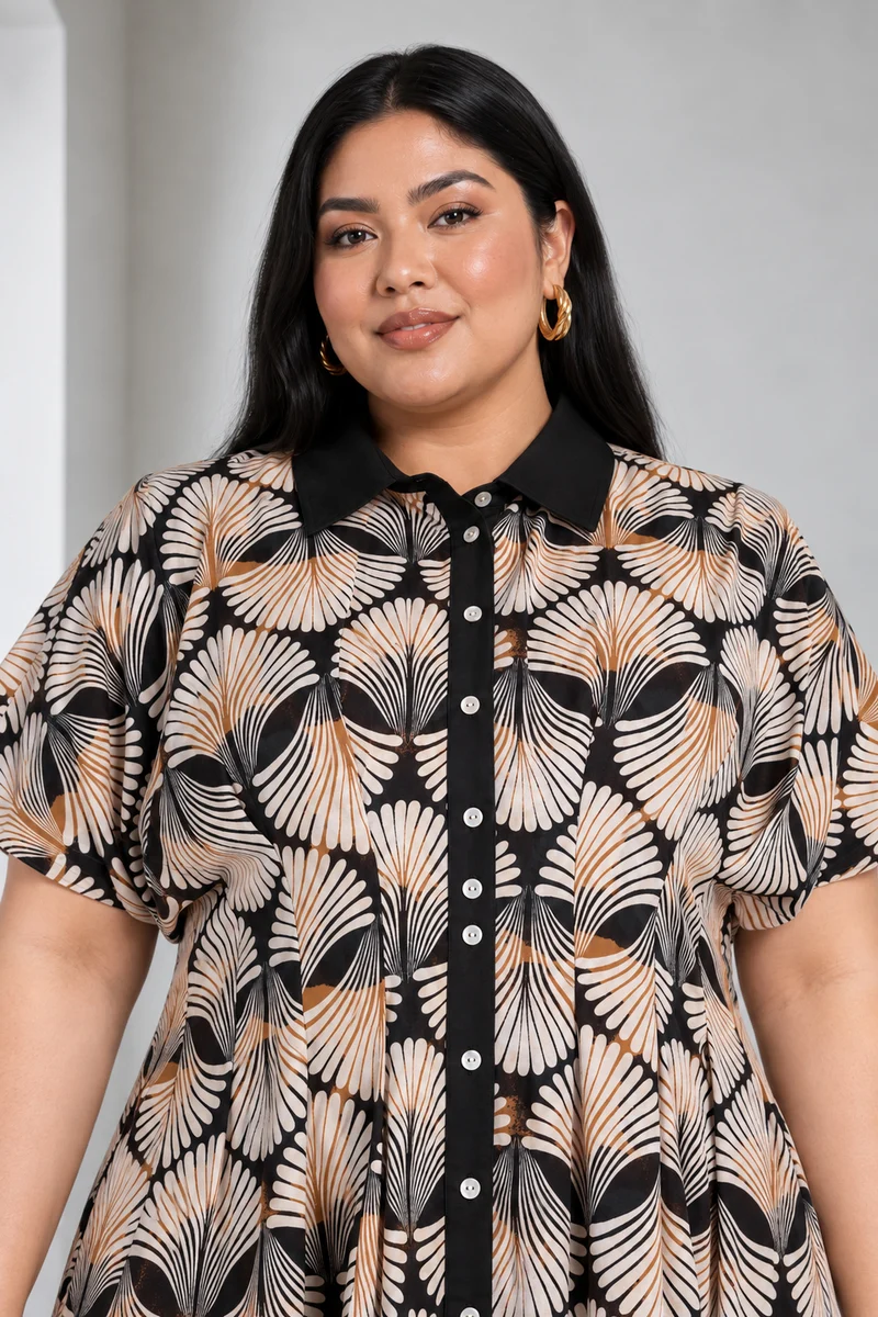 Celesty|Viscose Mini Pleated Dress