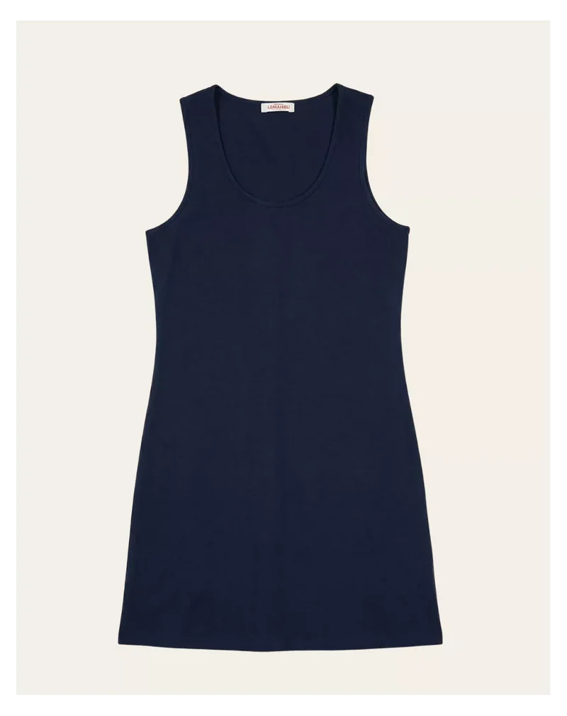 Robe sans manche bleu marine