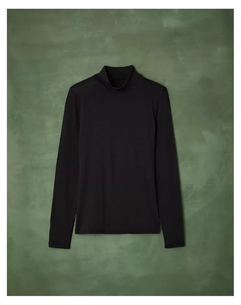 T-shirt manche longue Femme Noir