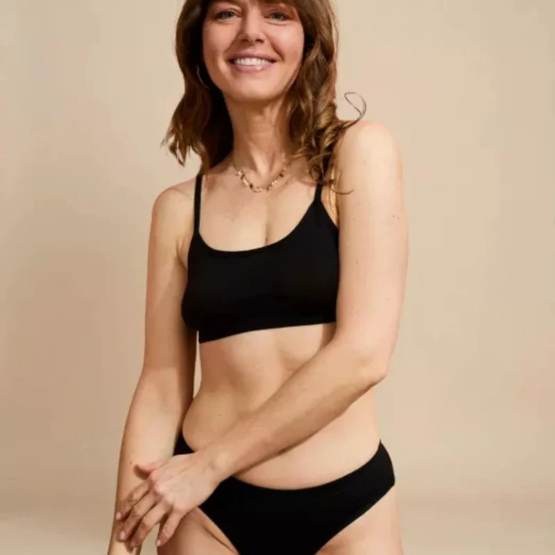Pack Culotte & Brassière Noir Coton Modal — Douceur Extrême