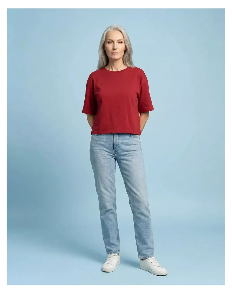 T shirt Oversize femme Rouge
