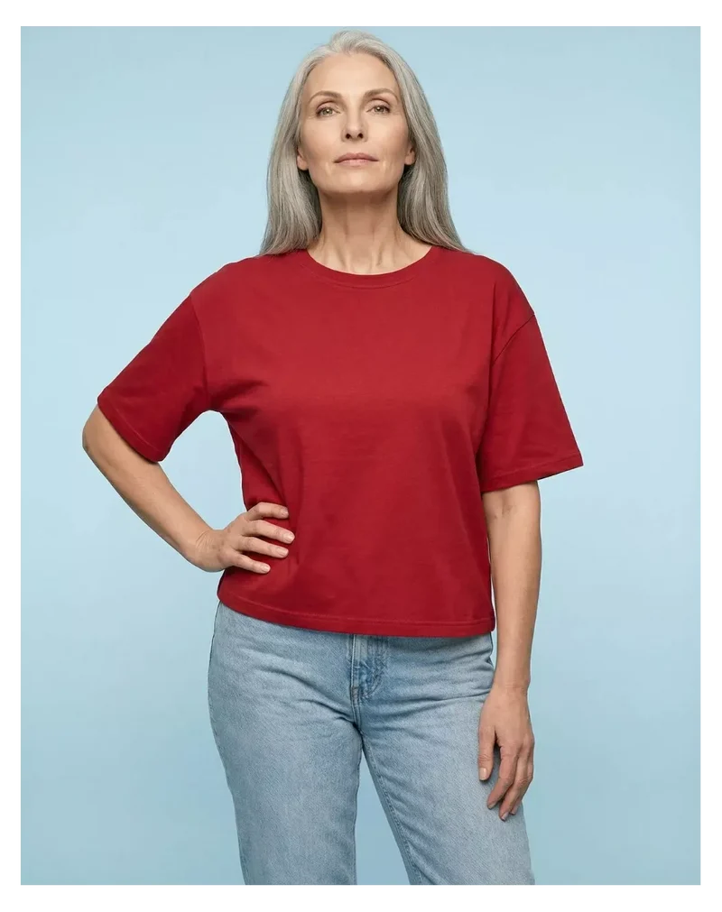 T shirt Oversize femme Rouge
