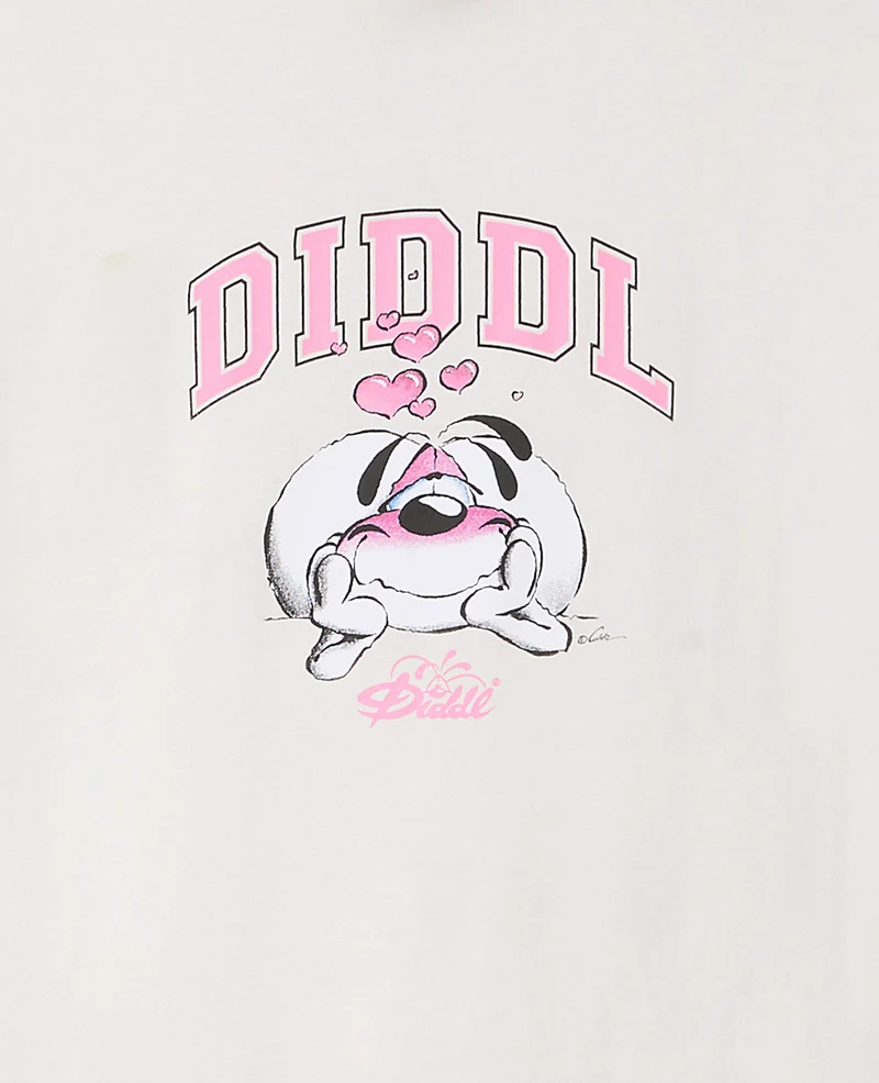 T-shirt manches courtes print Diddl devant et dos
