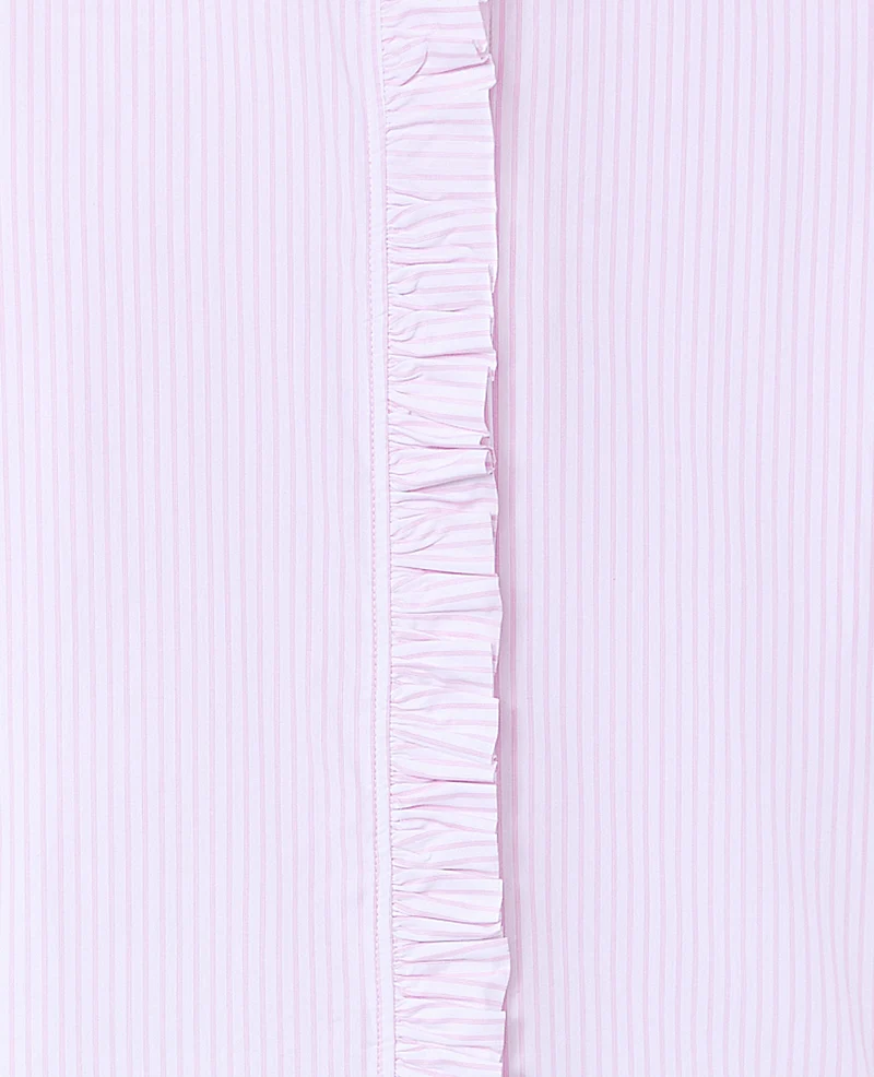 Chemise popeline rayée avec volants