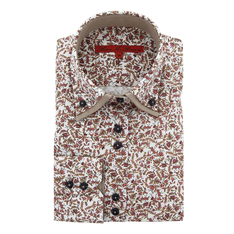 Chemise femme cintrée double col tissu imprimé WILLOW Andrew Mc Allister