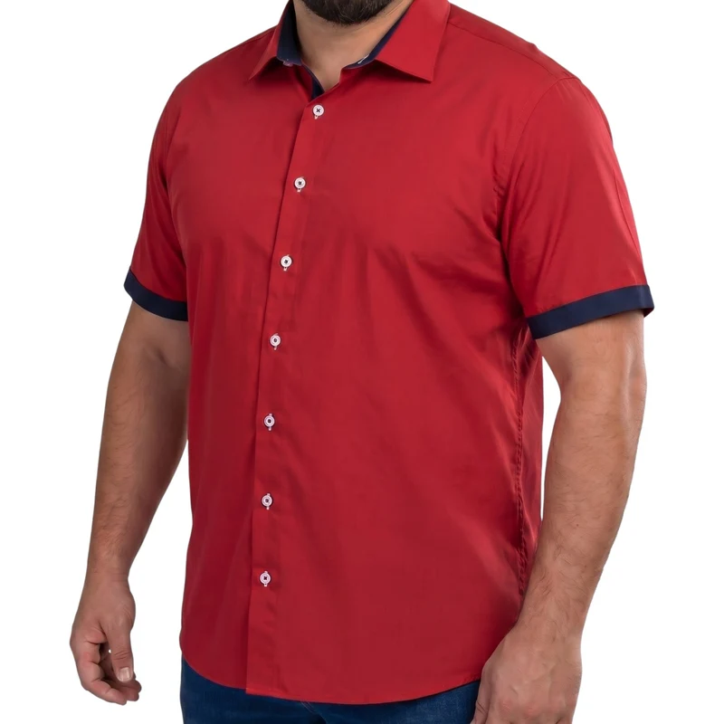 Chemisette homme grande taille unie coupe large CORTASSO Doublissimo