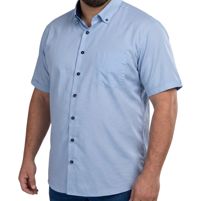 Chemisette homme grande taille unie coupe large CORTONI Doublissimo