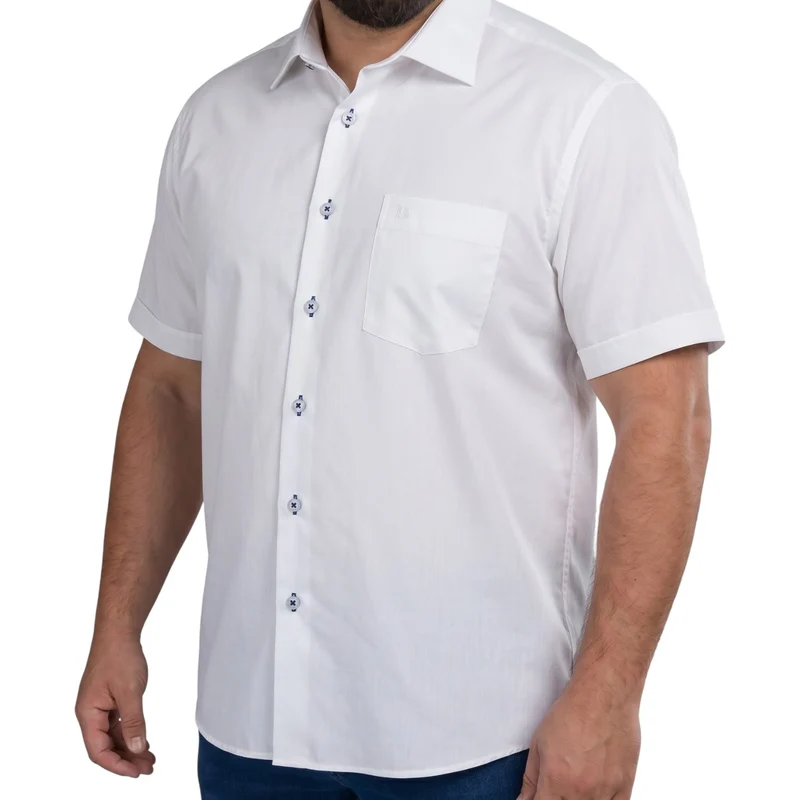 Chemisette homme grande taille unie coupe large CORSICO Doublissimo