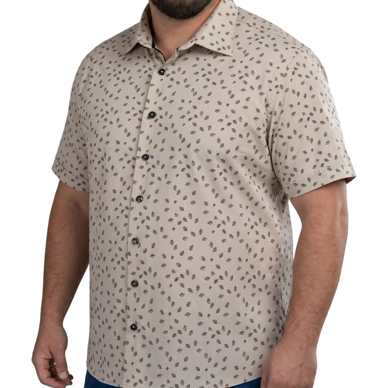 Chemisette homme grande taille à motifs coupe large CORTIFIO Doublissimo